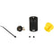 Cable Techniques Low-Profile Right-Angle XLR 3-Pin Male Connector (Standard Outlet, A-Shell, Yellow Cap)