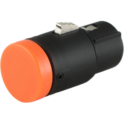 Cable Techniques Low-Profile Right-Angle XLR 3-Pin Female Connector (Standard Outlet, B-Shell, Orange Cap)