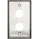 My Custom Shop 1-Gang 2-Punch Stainless Steel Wall Plate