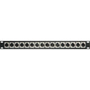 My Custom Shop XLR Feedthrough Patch Panel 16-M Front/16-F Rear (1 RU)