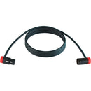Cable Techniques Low-Profile Right-Angle XLR Female to Low-Profile Right-Angle XLR Male Stage & Studio Mic Cable (Red Caps, 25')