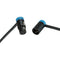 Cable Techniques Low-Profile Right-Angle XLR Female to Low-Profile Right-Angle XLR Male Stage & Studio Mic Cable (Blue Caps, 6')