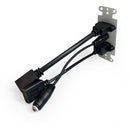 Comprehensive HDMI, USB Type-B, and 3.5mm Pigtail Pass-Through Wall Plate (White)