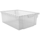 Luxor Stackable Clear Storage Bins (4-Pack, Large)
