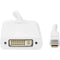 Rocstor Mini DispalyPort to DVI-I Adapter (White)