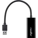 Rocstor USB 3.0 Type-A Male to Gigabit RJ45 Ethernet Female Adapter (Black)