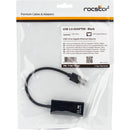 Rocstor USB 3.0 Type-A Male to Gigabit RJ45 Ethernet Female Adapter (Black)