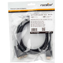 Rocstor HDMI Male to DVI-D Male Cable (6', Black)