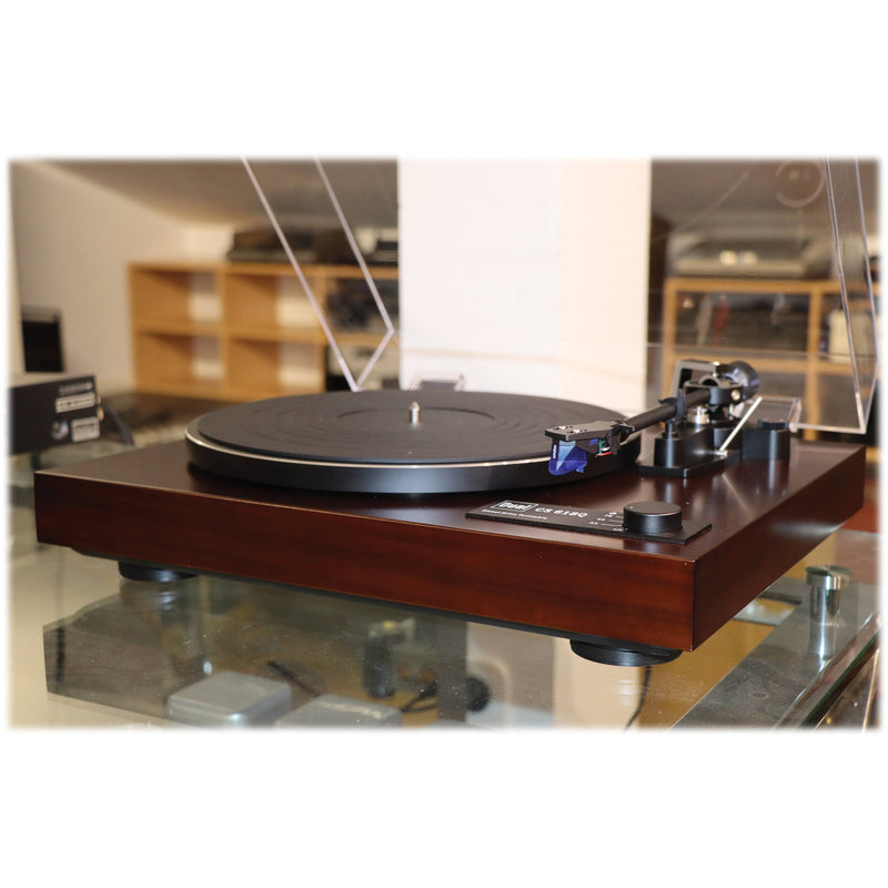 Dual Electronics CS 618Q Manual Three-Speed Turntable (Walnut Veneer)