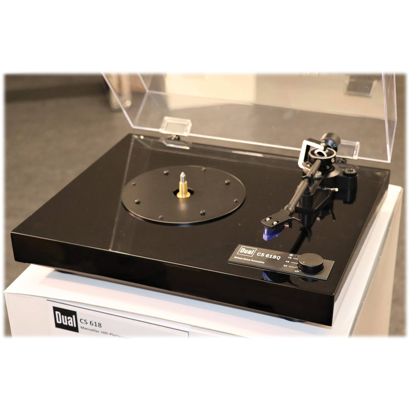 Dual Electronics CS 618Q Manual Three-Speed Turntable (Black Vinyl Veneer)