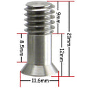 Desmond 3/8"-16 Bullet Screw, 21mm Long (5-Pack)