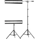 Genaray SSL-50B Bi-Color 50" Soft Strip 2-Light Kit with Boom Arm