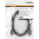 Rocstor USB-A 2.0 Male to Female Extension Cable (Black, 10')