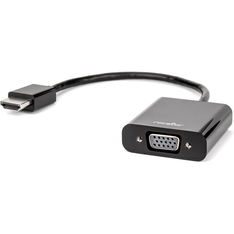 Rocstor HDMI Male to VGA Female Adapter (6", Black)