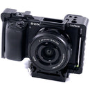 LanParte Lightweight Camera Cage with 501-Type QR Plate for Sony a6400 Camera
