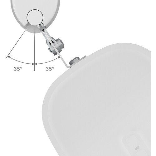 AVF Group Tilt and Turn Surround Sound Speaker Mounts (White, 2-Pack)