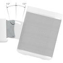 AVF Group Tilt and Turn Surround Sound Speaker Mounts (White, 2-Pack)