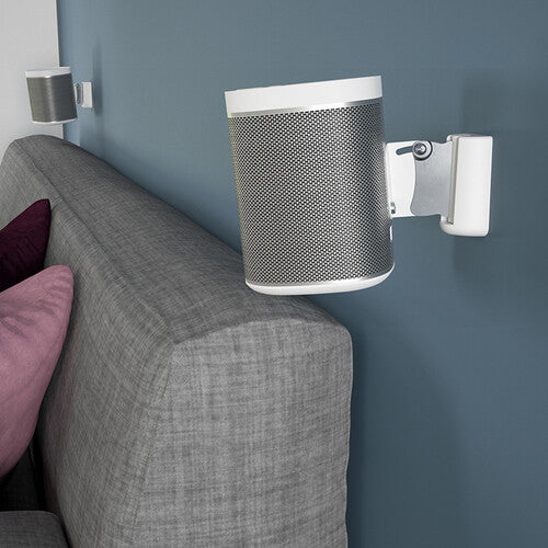 AVF Group Tilt and Turn Surround Sound Speaker Mounts (White, 2-Pack)