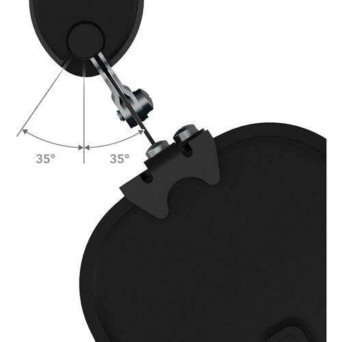 AVF Group Tilt and Turn Speaker Mounts for SONOS ONE and Play 1 (Black, 2-Pack)