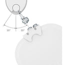 AVF Group Tilt and Turn Speaker Mounts for SONOS ONE and Play 1 (White, 2-Pack)