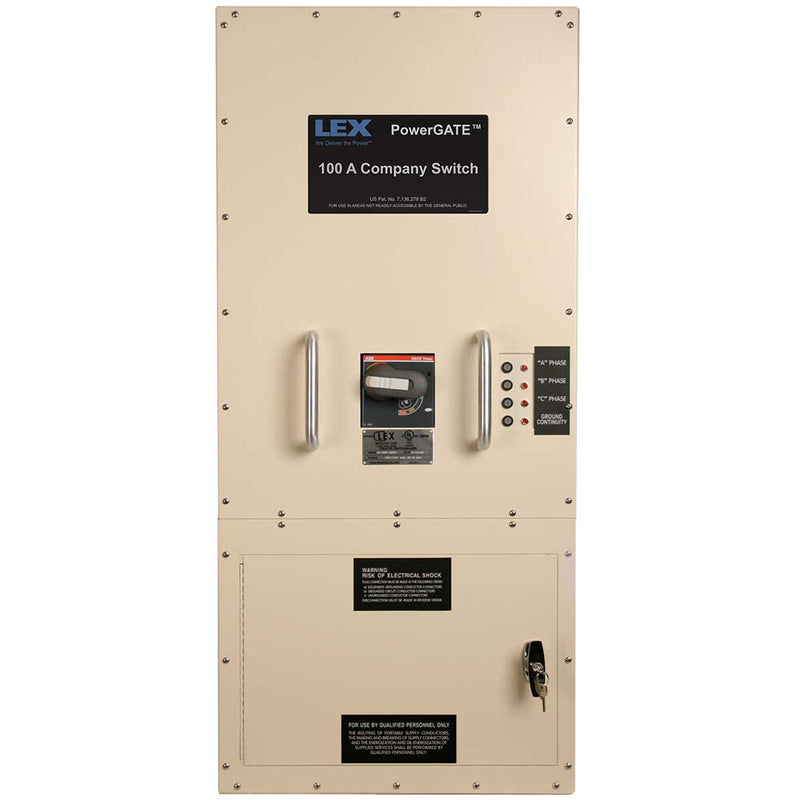 Lex Products 100A (6) Wire Cam & Direct Wire Indoor Company Switch (Tan Enclosure)