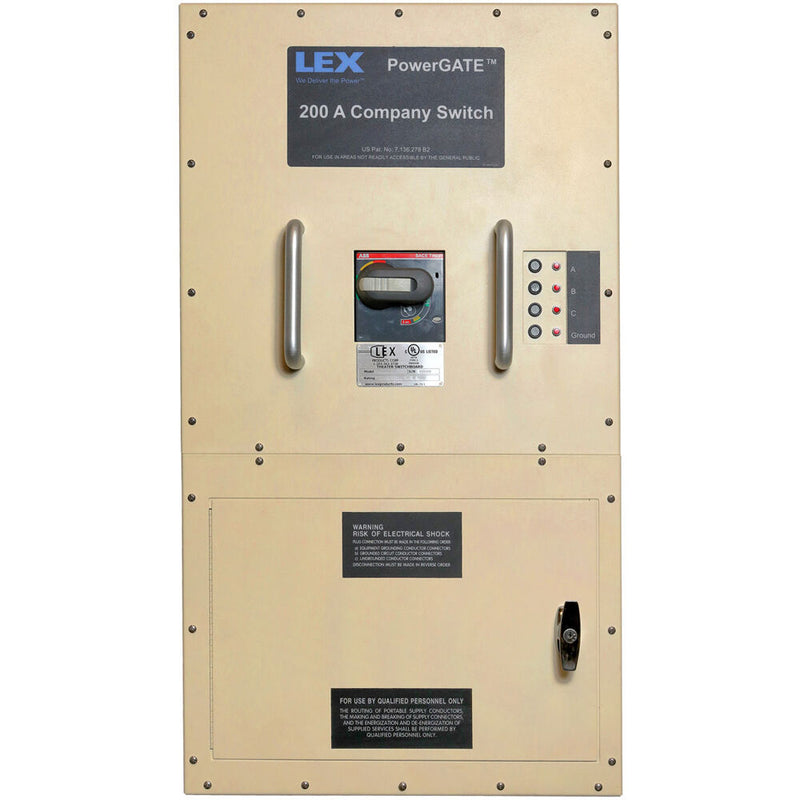 Lex Products 400A (6) Wire Cam & Direct Wire Indoor Company Switch (Tan Enclosure)