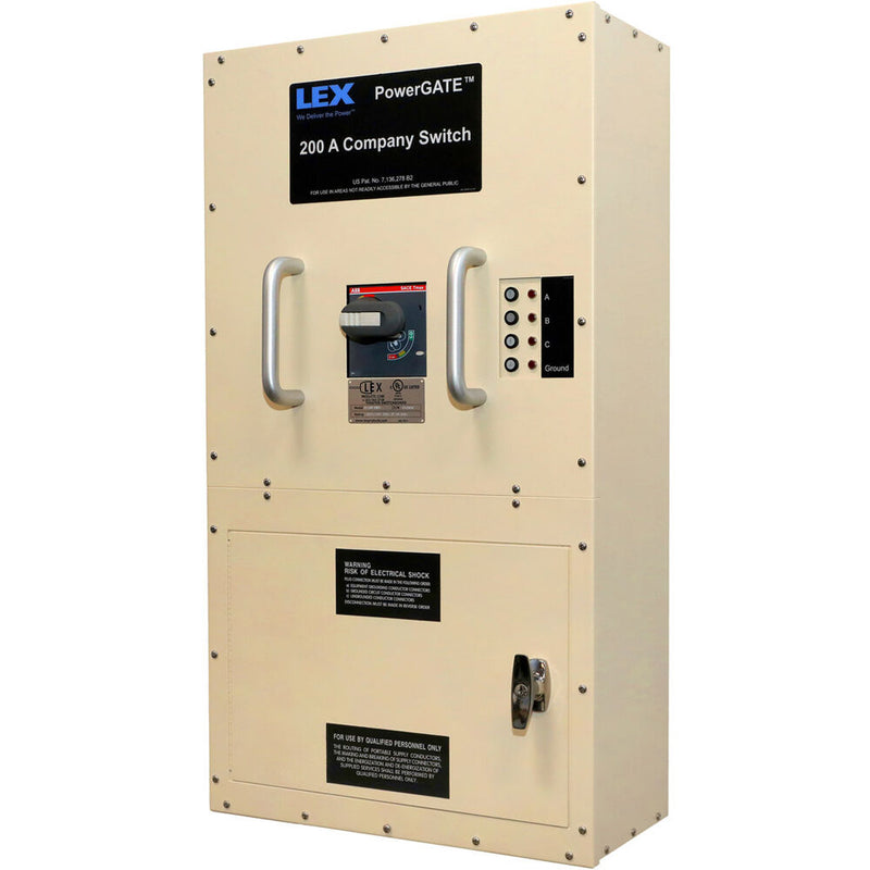 Lex Products 400A (6) Wire Cam & Direct Wire Indoor Company Switch (Tan Enclosure)