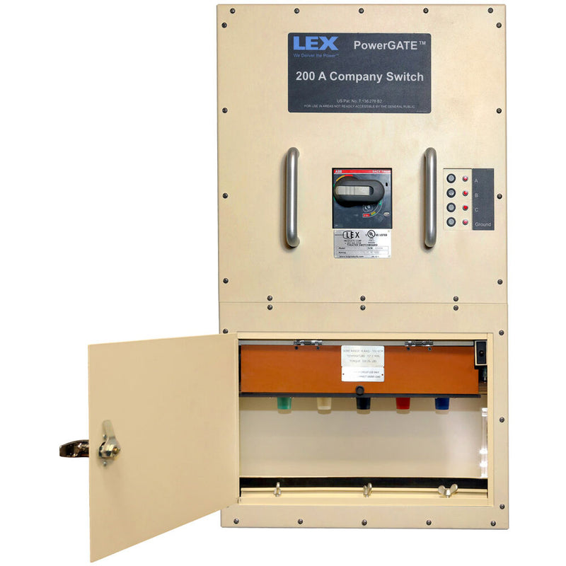 Lex Products 400A (6) Wire Cam & Direct Wire Indoor Company Switch (Tan Enclosure)