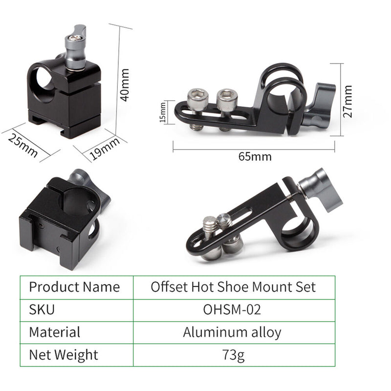 LanParte Offset Shoe Mount Set