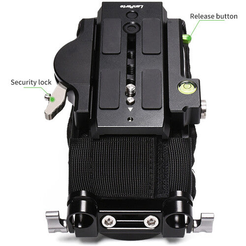 LanParte Lightweight Shoulder Pad Support with 15mm LWS Rod Clamp