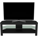 AVF Group Calibre 45" TV Stand with Glass Shelf (Black Oak)