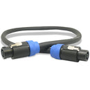 Lex Products speakON 8-Pole NL8FC Connector Speaker Cable (25')