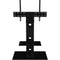 AVF Group Lesina Flat Pedestal TV Stand (Black with Black Glass)