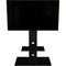 AVF Group Lesina Flat Pedestal TV Stand (Black with Black Glass)