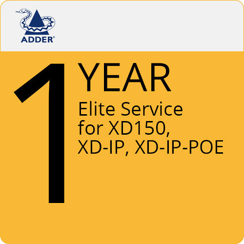 Adder Elite Service for ADDERLink XD150, XD-IP & XD-IP-POE KVM Extender (1-Year)