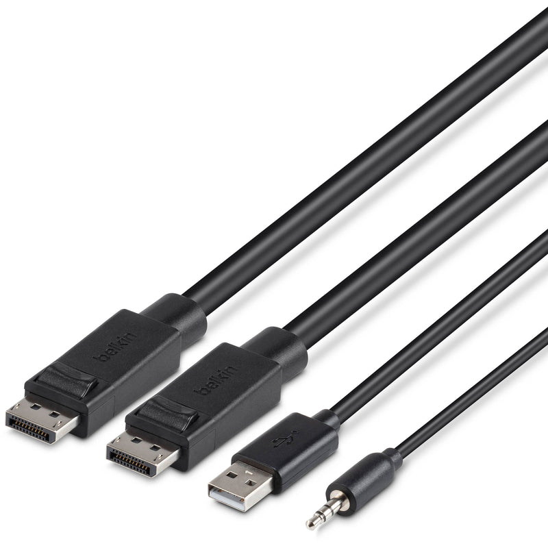 Belkin 10' Dual-Head DisplayPort to DisplayPort KVM Combo Cable