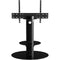 AVF Group Lugano Oval Pedestal TV Stand (Black with Black Glass)