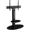AVF Group Lugano Oval Pedestal TV Stand (Black with Black Glass)