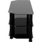 AVF Group 39" Classic Corner Glass TV Stand (Black with Black Glass)