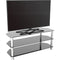 AVF Group 45" Classic Corner Glass TV Stand (Chrome with Black Glass)