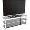 AVF Group 49" Classic Corner Glass TV Stand (Chrome with Black Glass)