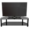 AVF Group Classic Corner Glass TV Stand (Black with Black Glass)