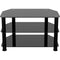 AVF Group 32" Classic Corner Glass TV Stand (Black with Black Glass)