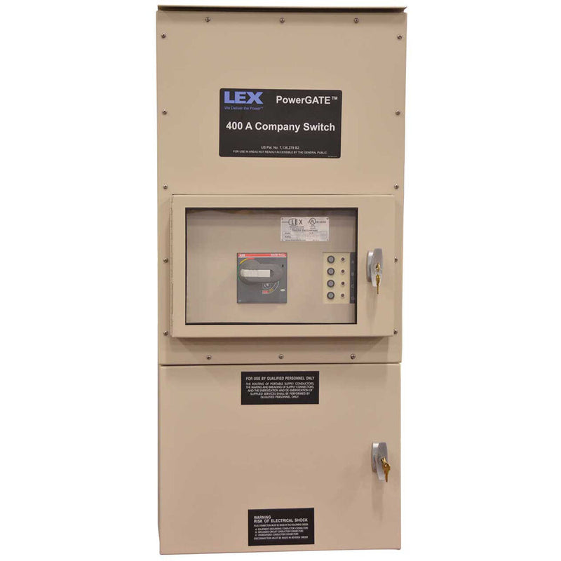 Lex Products 100A (6) Wire Cam & Direct Wire Outdoor Company Switch (Tan Enclosure)