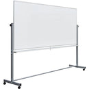 Luxor Mobile Magnetic Reversible 72 x 48" Whiteboard & Assorted PILOT V Marker Kit