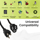 GoGreen Power 10A 125V Outdoor Extension Cord (100', Black)