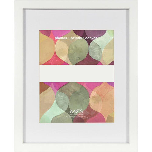 MCS 16 x 20" Wood Art Frame Matted to 11 x 14" (White)