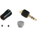 Cable Techniques CT-LPS-T35-A Low-Profile Right-Angle 3.5mm TRS Screw-Locking Connector (Gray)