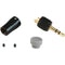 Cable Techniques CT-LPS-T35-A Low-Profile Right-Angle 3.5mm TRS Screw-Locking Connector (Gray)