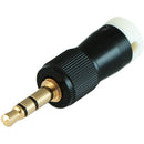 Cable Techniques CT-LPS-T35-W Low-Profile Right-Angle 3.5mm TRS Screw-Locking Connector (White)